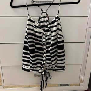 Black and white tank top